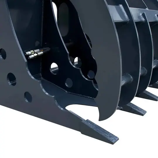 1.83 m Skid Steer Root Rake Clamshell Grapple, Universal Mount, 1.37 m Jaw Opening, 1360 kg Capacity, TMG-SRR75 - Image 10