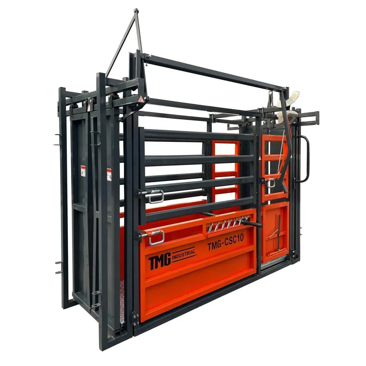3m (10’) Cattle Work Chute, 2040 kg (4500 lb) Weight Scale, Side Exit, Upper/Lower Swing Openings, TMG‑CSC10 - Image 3