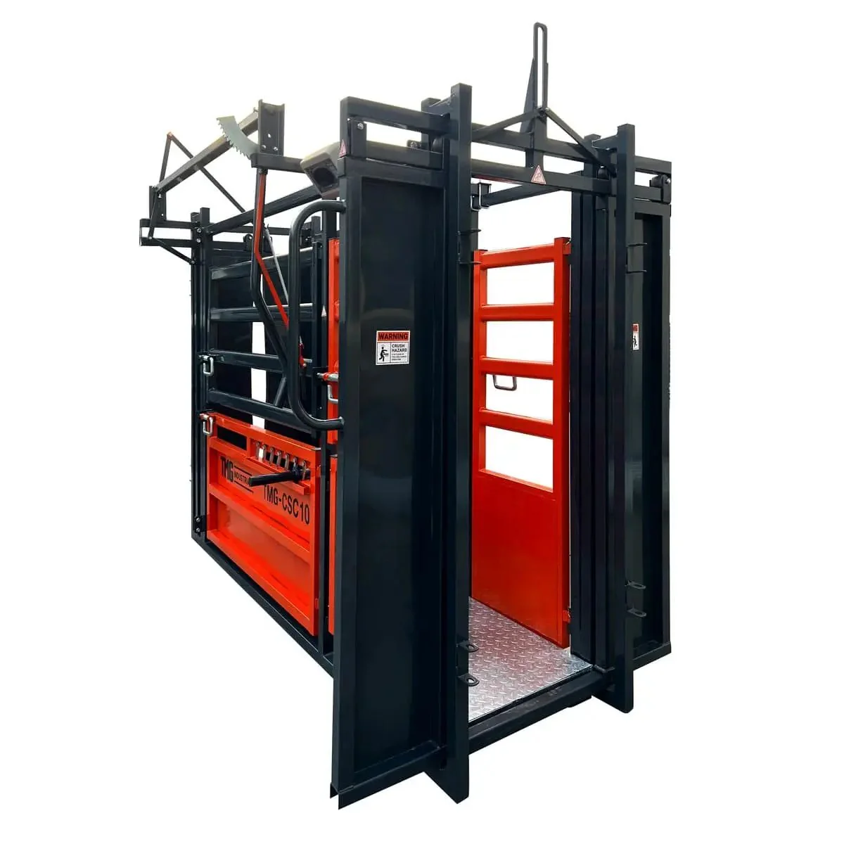 3m (10’) Cattle Work Chute, 2040 kg (4500 lb) Weight Scale, Side Exit, Upper/Lower Swing Openings, TMG‑CSC10 - Image 5