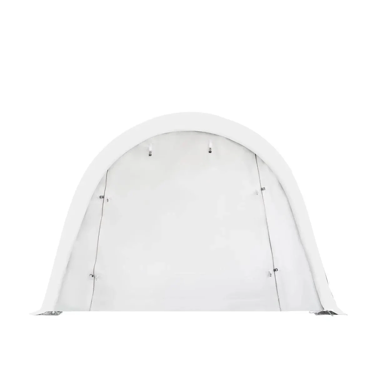 3.7 x 6 m Car Shelter with Rounded Roof and Ripstop PE Cover, TMG-ST1220R - Image 8