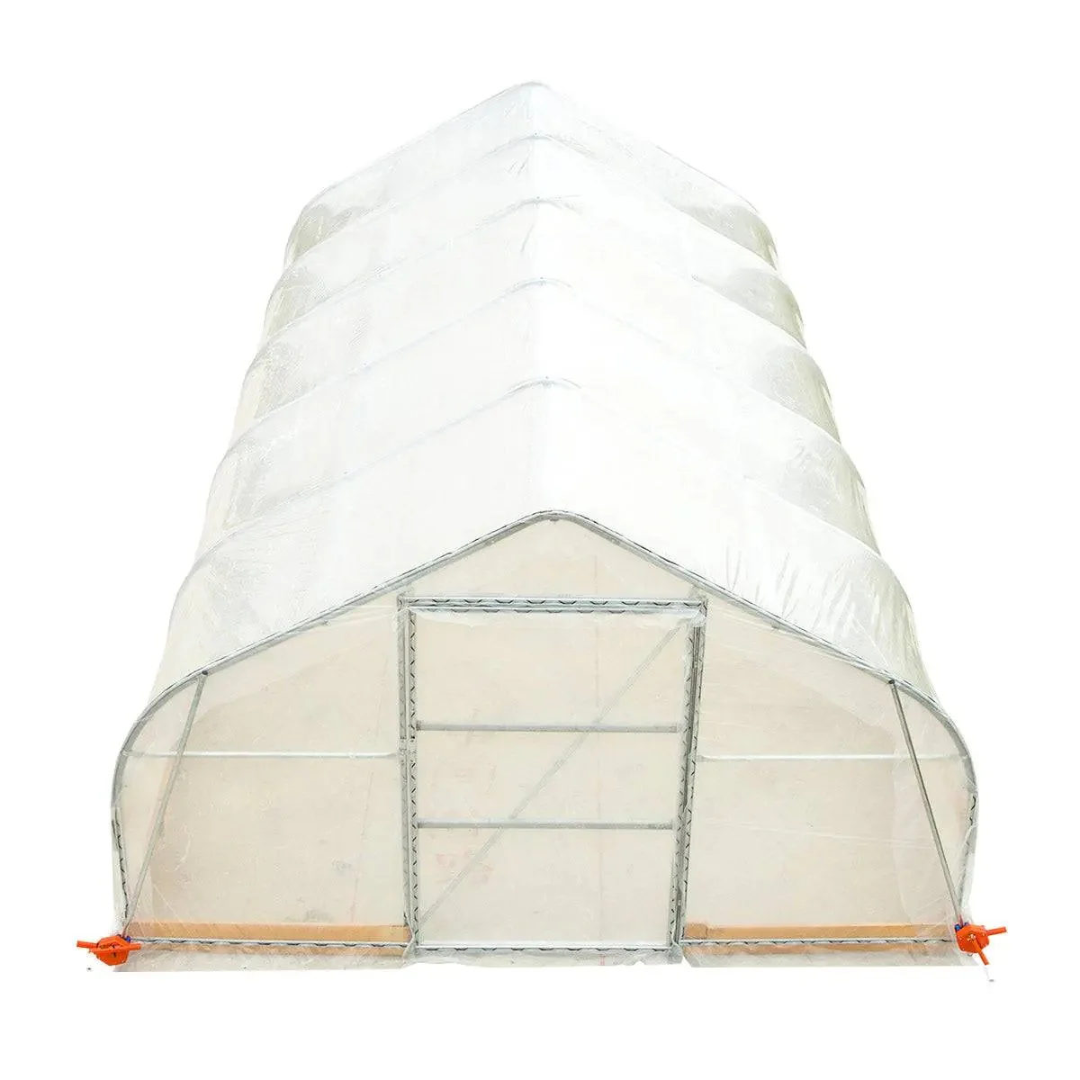 3.7 x 6.5 m Tunnel Greenhouse Grow Tent with 6 Mil Clear EVA Film, Roll-Up Sides, TMG-GH1220 - Image 8