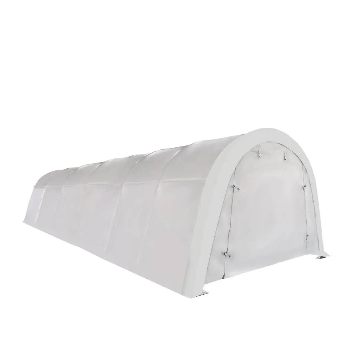 3.7 x 9 m Car Shelter with Rounded Roof and Ripstop PE Cover, TMG-ST1230R - Image 7