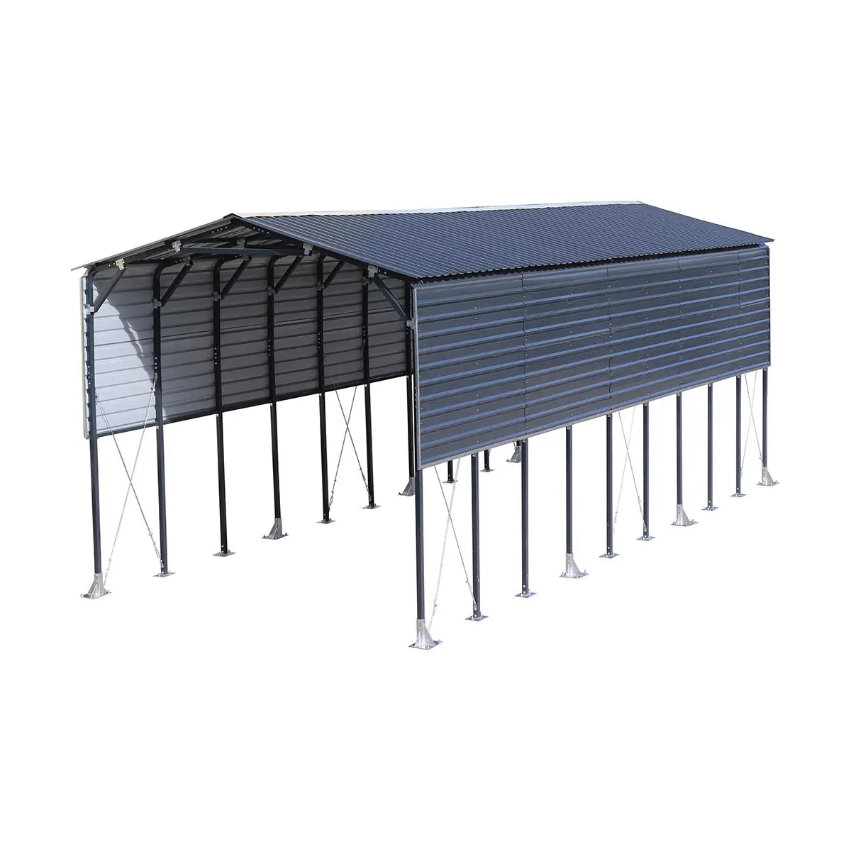 3.7 x 9 m Metal Shed Boat Shelter, 3.75 m Peak Height, 3.39 m Clearance TMG-MSB1230 - Image 17