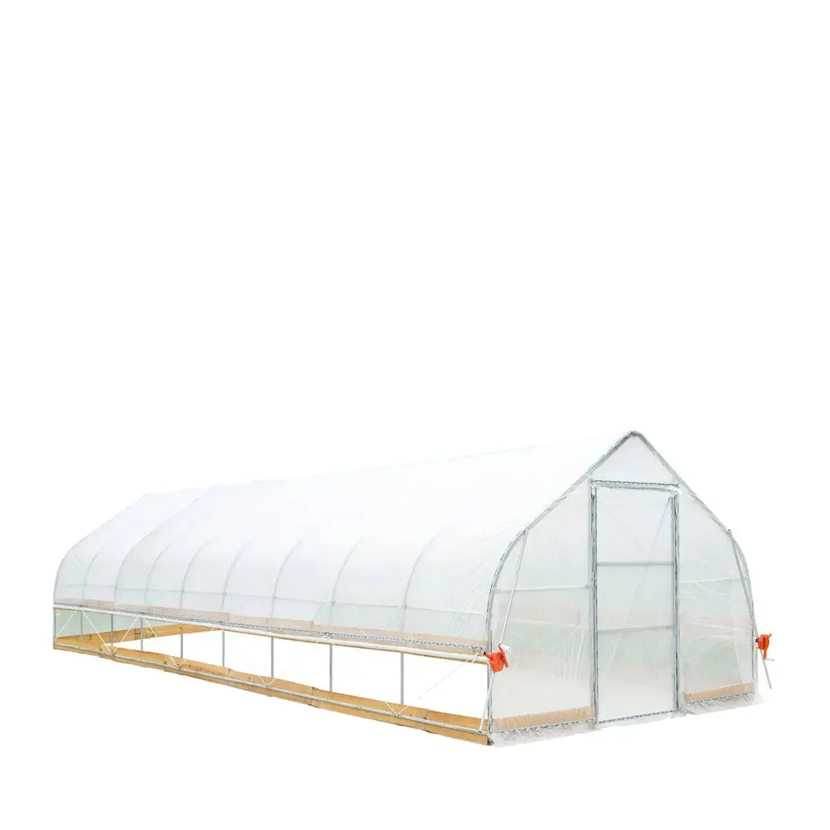 3.7 x 12 m Tunnel Greenhouse Grow Tent with 6 Mil Clear EVA Film, Roll-Up Sides, TMG-GH1240 - Image 6