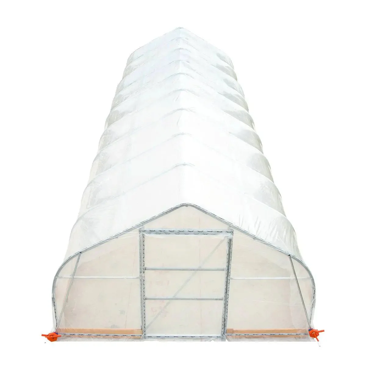 3.7 x 12 m Tunnel Greenhouse Grow Tent with 6 Mil Clear EVA Film, Roll-Up Sides, TMG-GH1240 - Image 9