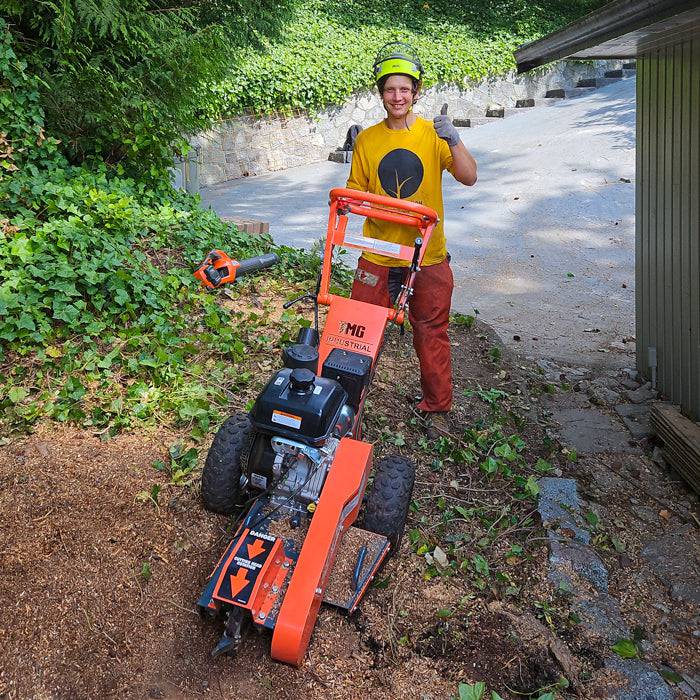 Kohler Powered Walk Behind Stump Grinder, 9 Carbide Teeth, 610 mm (24″) cutting capacity, 14 HP Engine, TMG-GSG9 - Image 3
