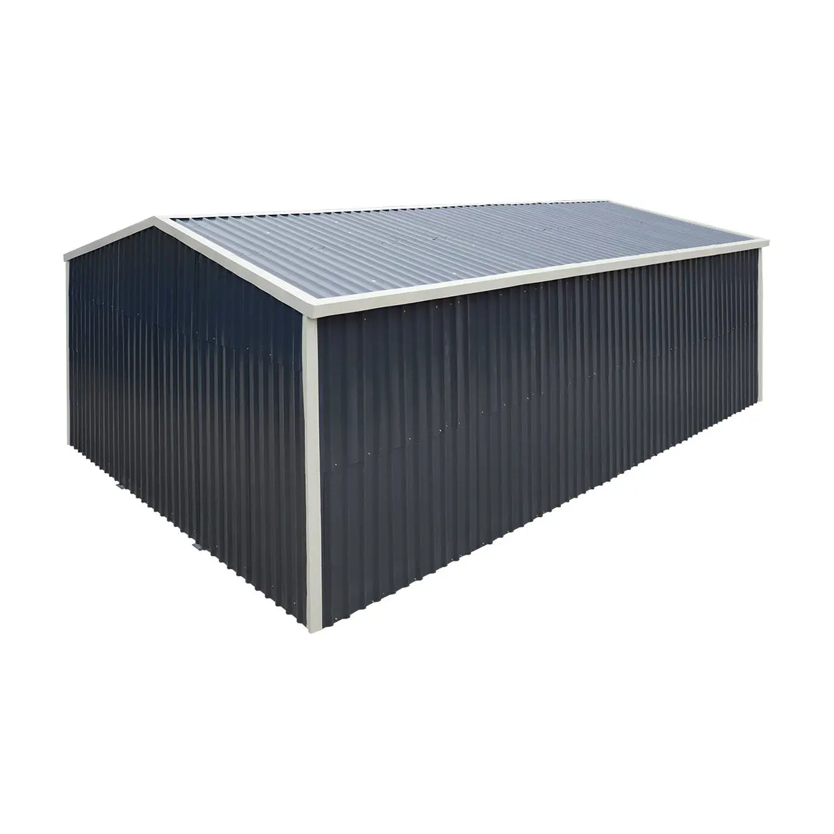 5 m × 7 m (16' × 24') Metal Garage Shed with Swing Front & Side Doors, 3.2 m (10'6") Peak Height, TMG-MS1624A - Image 29