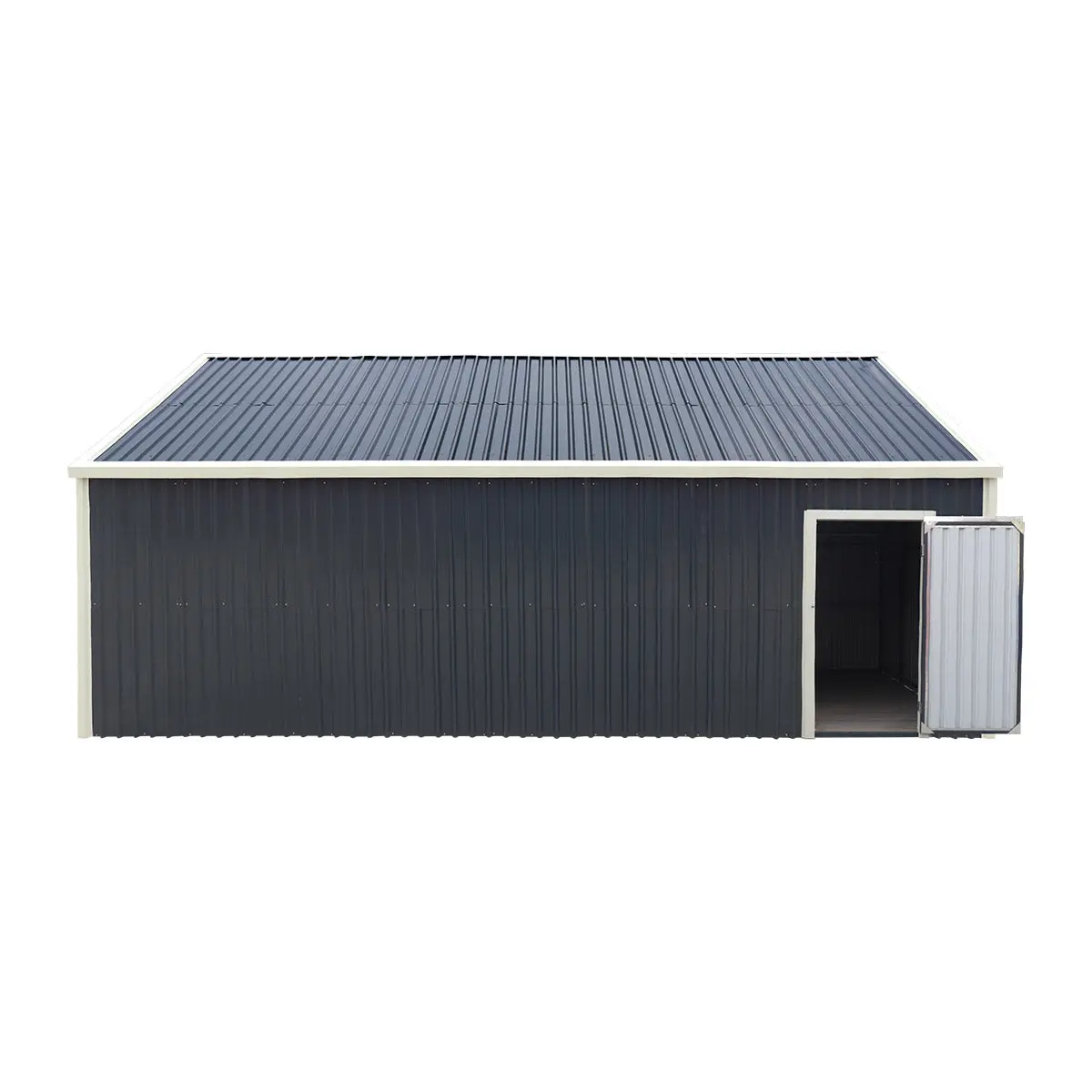 5 m × 7 m (16' × 24') Metal Garage Shed with Swing Front & Side Doors, 3.2 m (10'6") Peak Height, TMG-MS1624A - Image 31