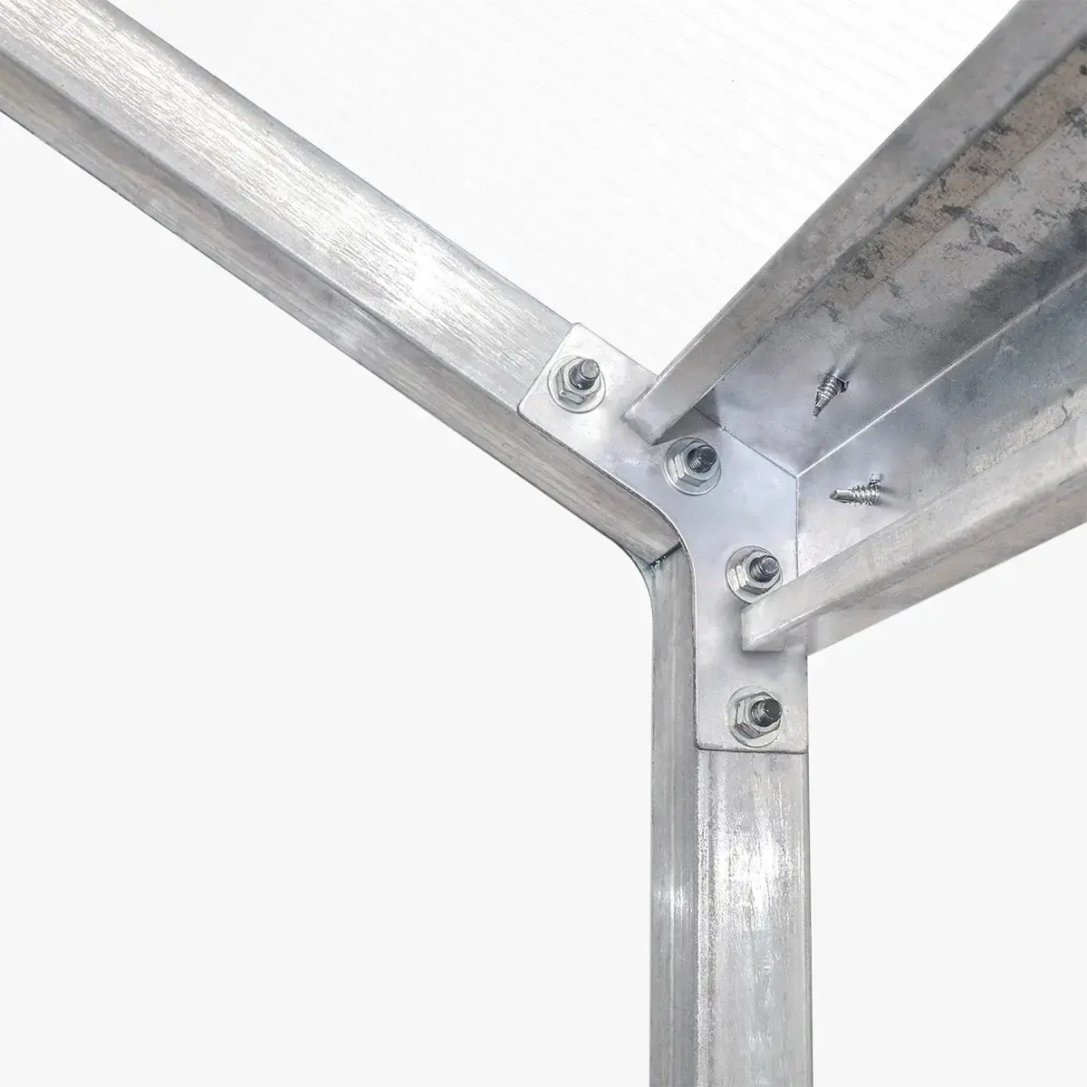 TMG Heavy Series™ 2.4 x 6.1 m Greenhouse Kit with Galvanized Steel Frame, Polycarb Roof and Crystal-Clear Walls, TMG-GH821 - Image 9