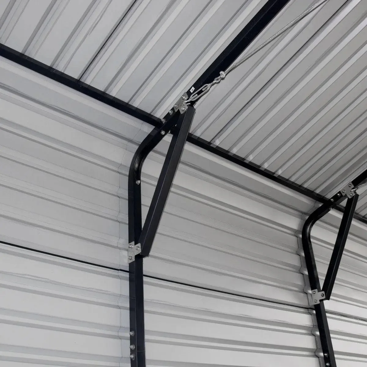 6 × 6 m Metal Shed Carport with 2.9 m Enclosed Sidewalls, 3.8 m Peak Height, TMG-MSC2020F - Image 15