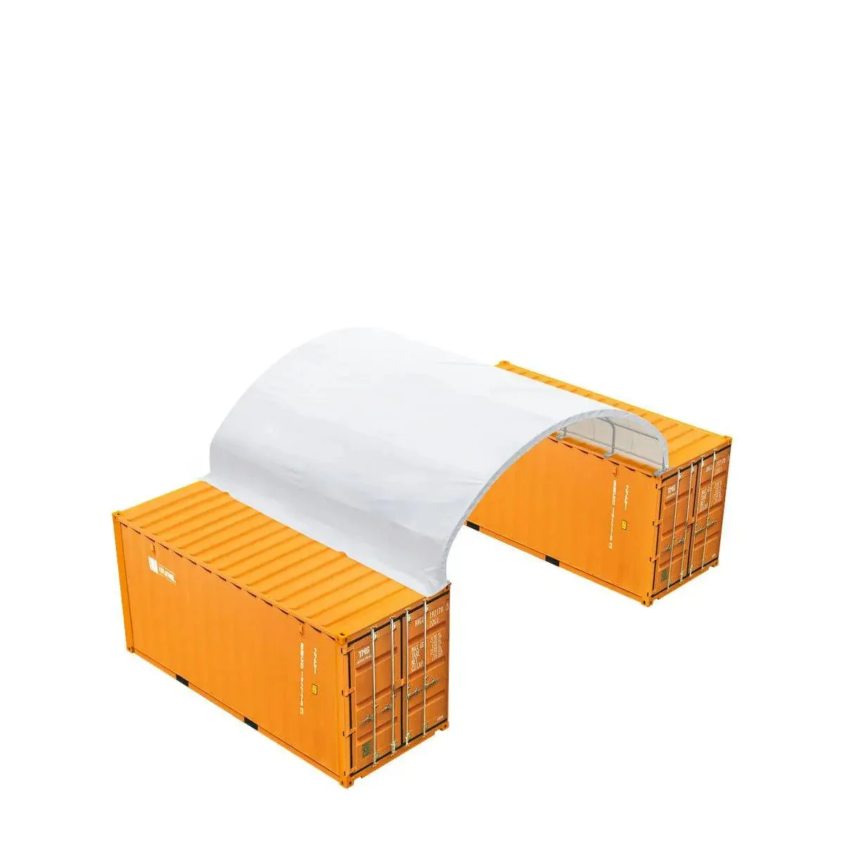6 x 6m Container Shelter, 380 gsm Fire Retardant PE Fabric, Water Resistant, UV Protected, TMG-ST2021CE - Image 10