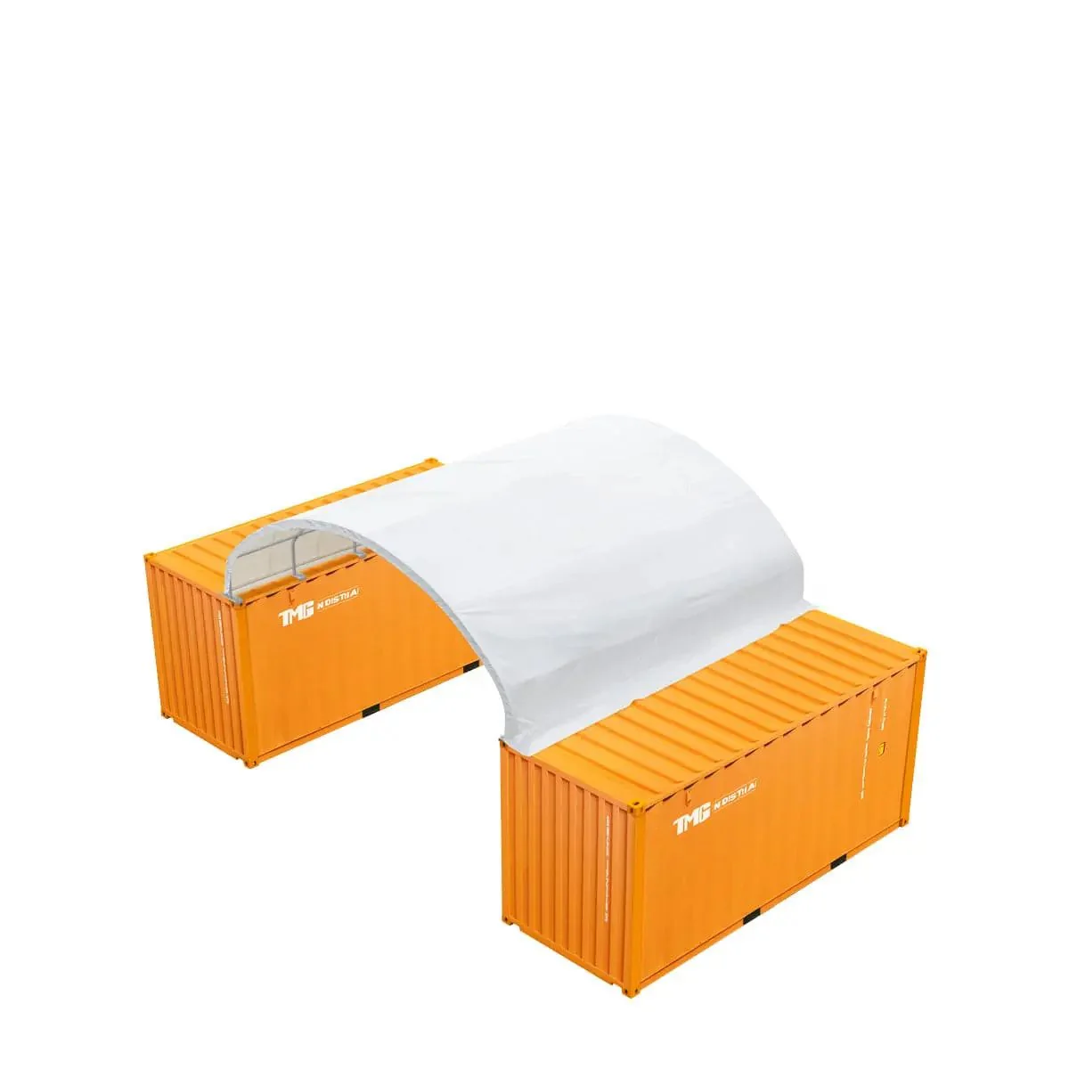 6 x 6m Container Shelter, 380 gsm Fire Retardant PE Fabric, Water Resistant, UV Protected, TMG-ST2021CE - Image 11