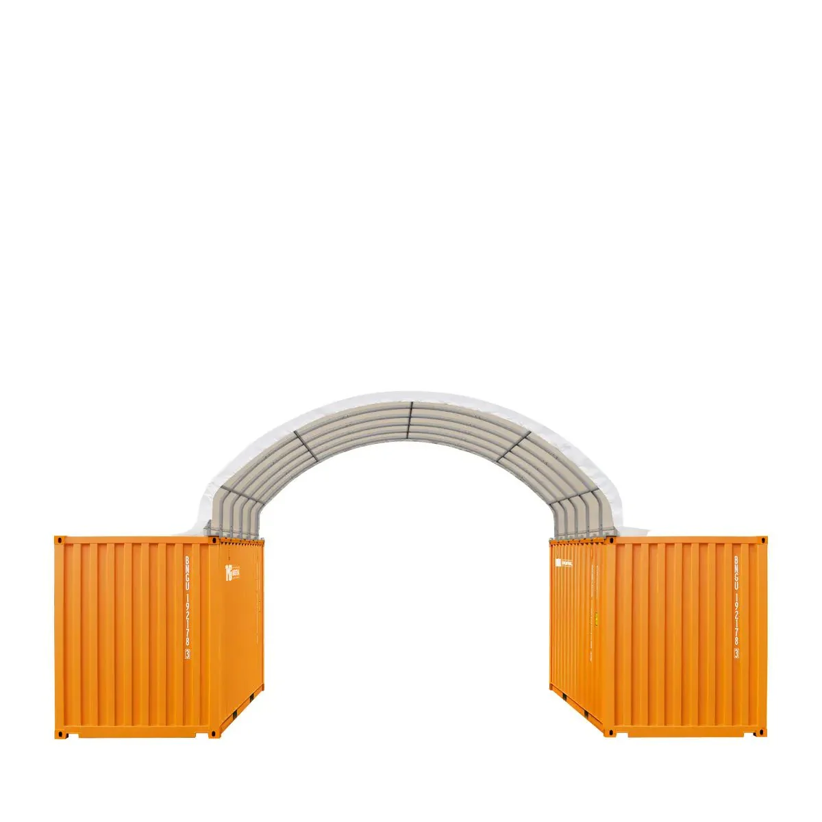 6 x 6m Container Shelter, 380 gsm Fire Retardant PE Fabric, Water Resistant, UV Protected, TMG-ST2021CE - Image 6