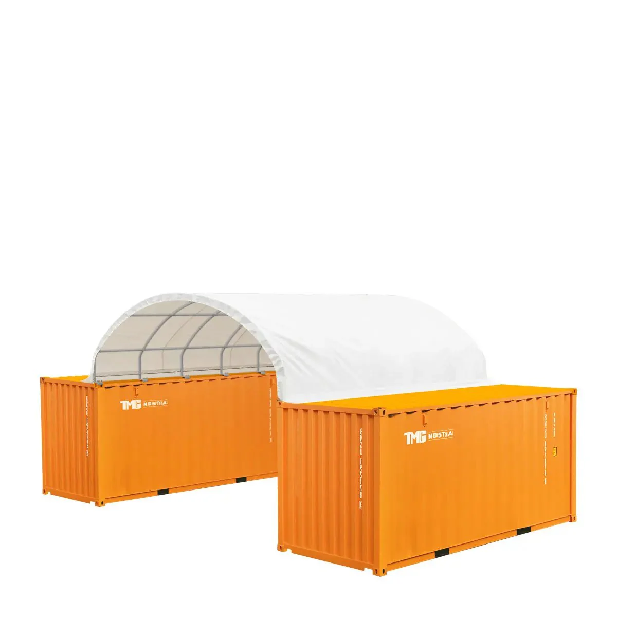 6 x 6m Container Shelter, 380 gsm Fire Retardant PE Fabric, Water Resistant, UV Protected, TMG-ST2021CE - Image 7