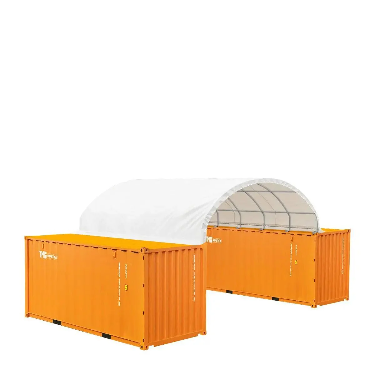6 x 6m Container Shelter, 380 gsm Fire Retardant PE Fabric, Water Resistant, UV Protected, TMG-ST2021CE - Image 8