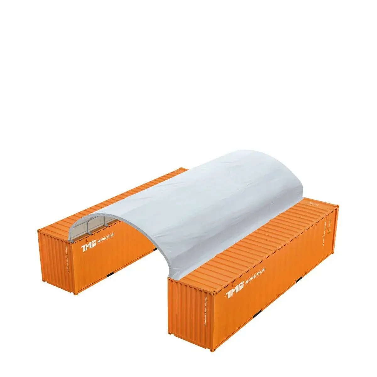 6 x 12m Container Shelter, 580 gsm Fire Retardant PVC Fabric, Water Resistant, UV Protected, TMG-ST2041CV - Image 6