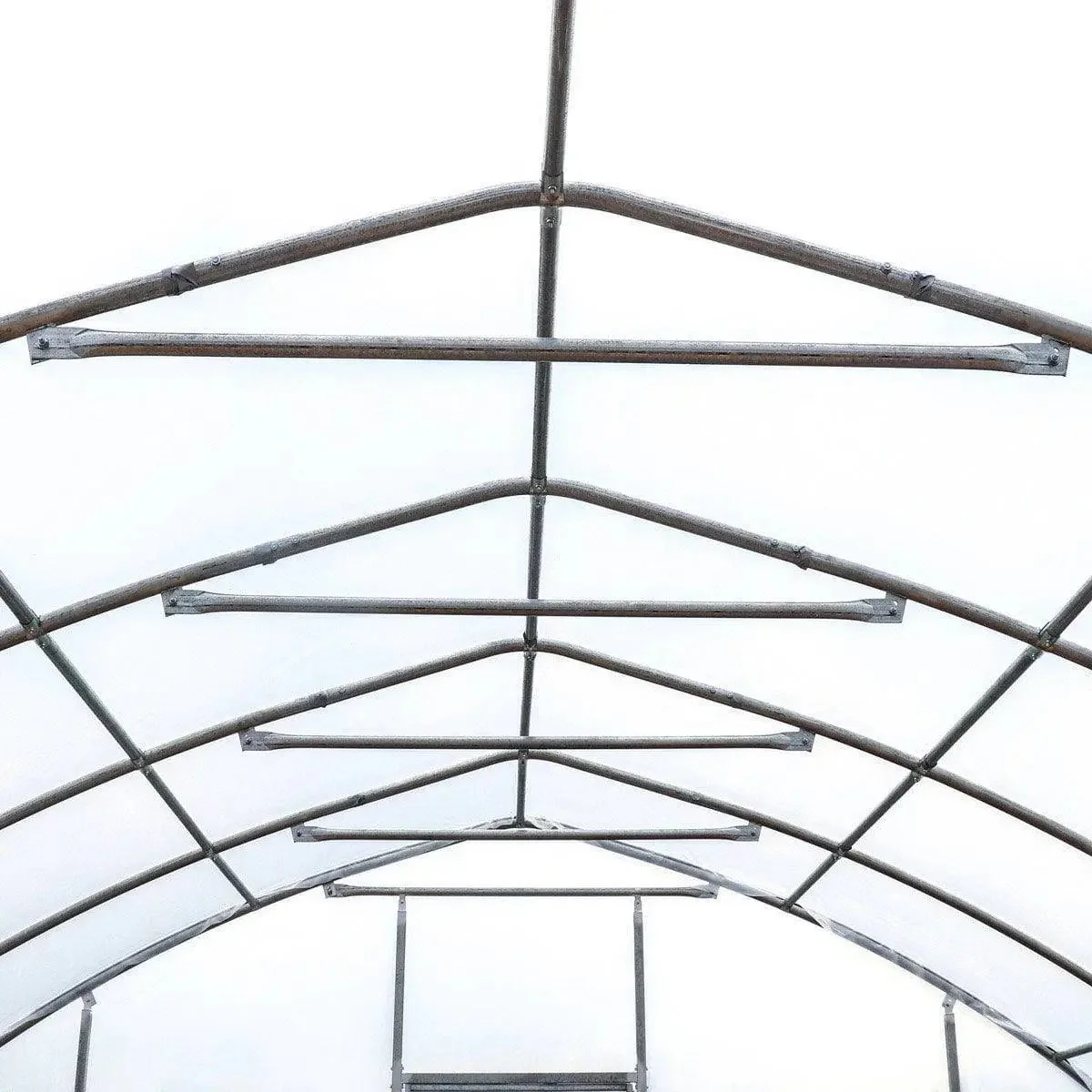 7.6 x 7.6 m Tunnel Greenhouse Grow Tent w/6 Mil Clear EVA Film, Roll-Up Sides, TMG-GH2525 - Image 19