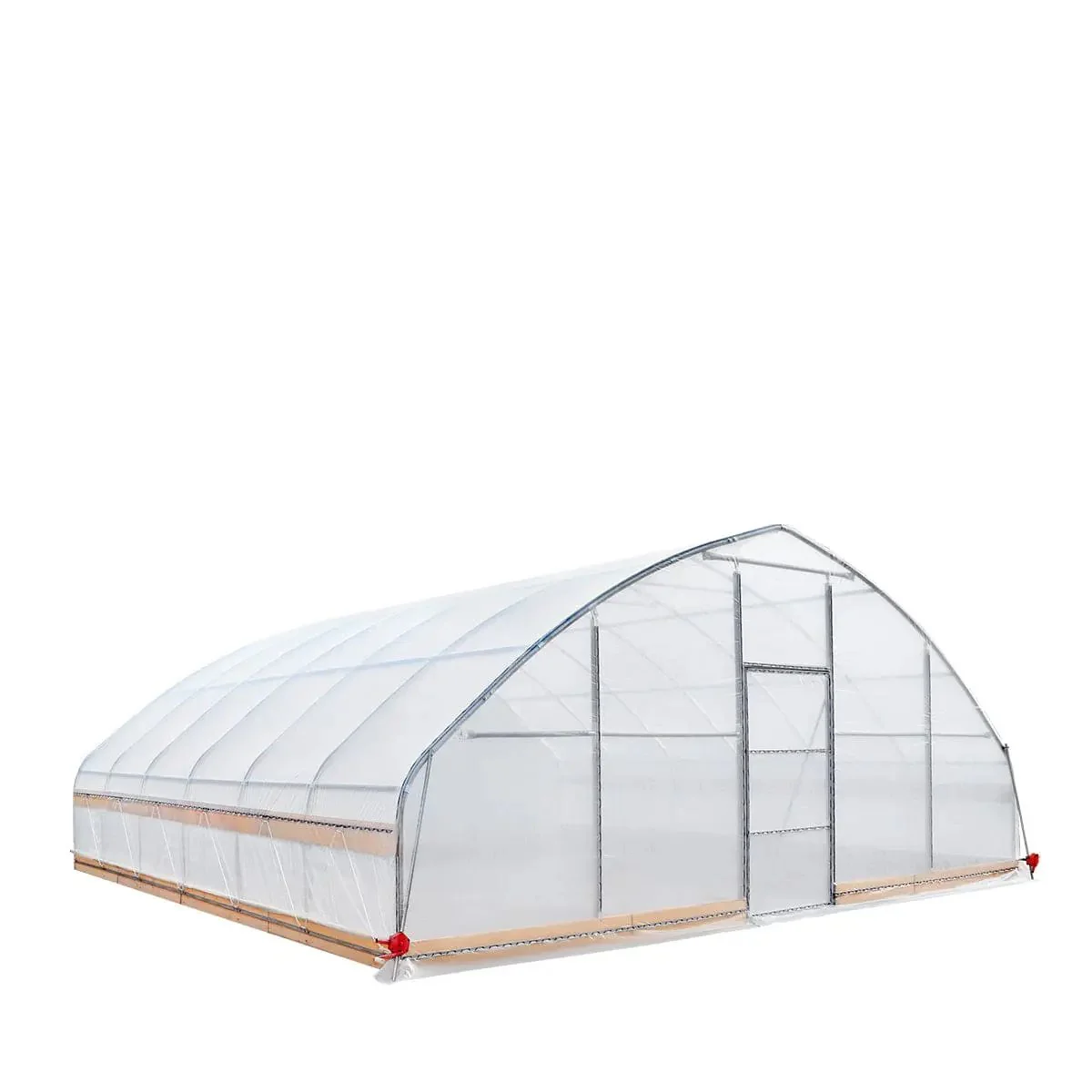 7.6 x 7.6 m Tunnel Greenhouse Grow Tent w/6 Mil Clear EVA Film, Roll-Up Sides, TMG-GH2525 - Image 3