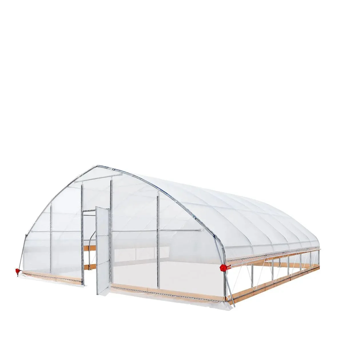 7.6 x 7.6 m Tunnel Greenhouse Grow Tent w/6 Mil Clear EVA Film, Roll-Up Sides, TMG-GH2525 - Image 7