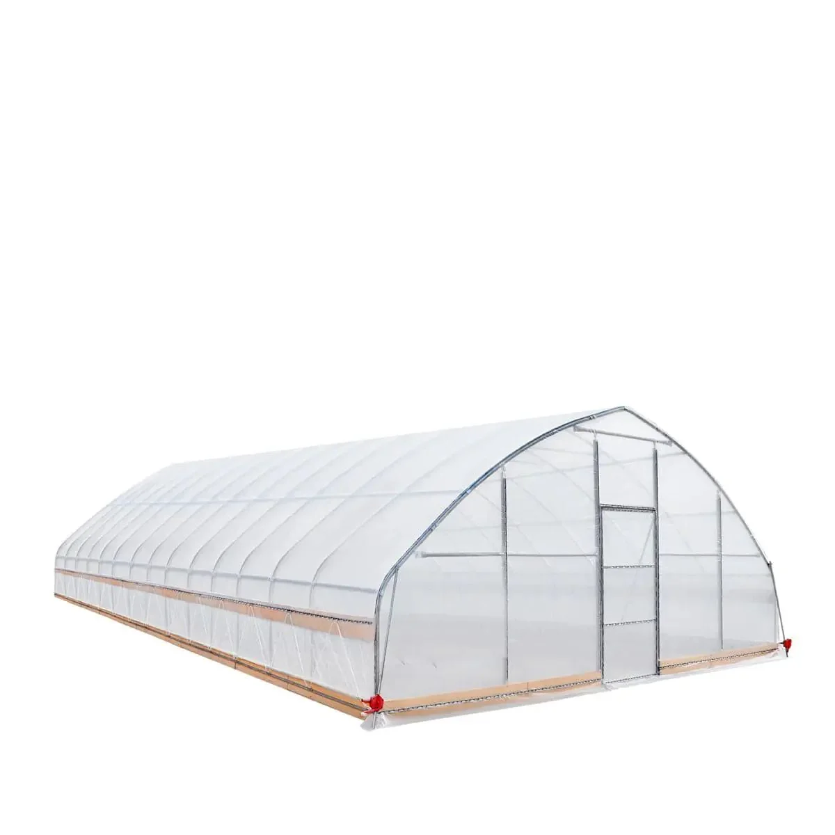 7.6 x 18 m Tunnel Greenhouse Grow Tent w/6 Mil Clear EVA Film, Roll-Up Sides, TMG-GH2560 - Image 3