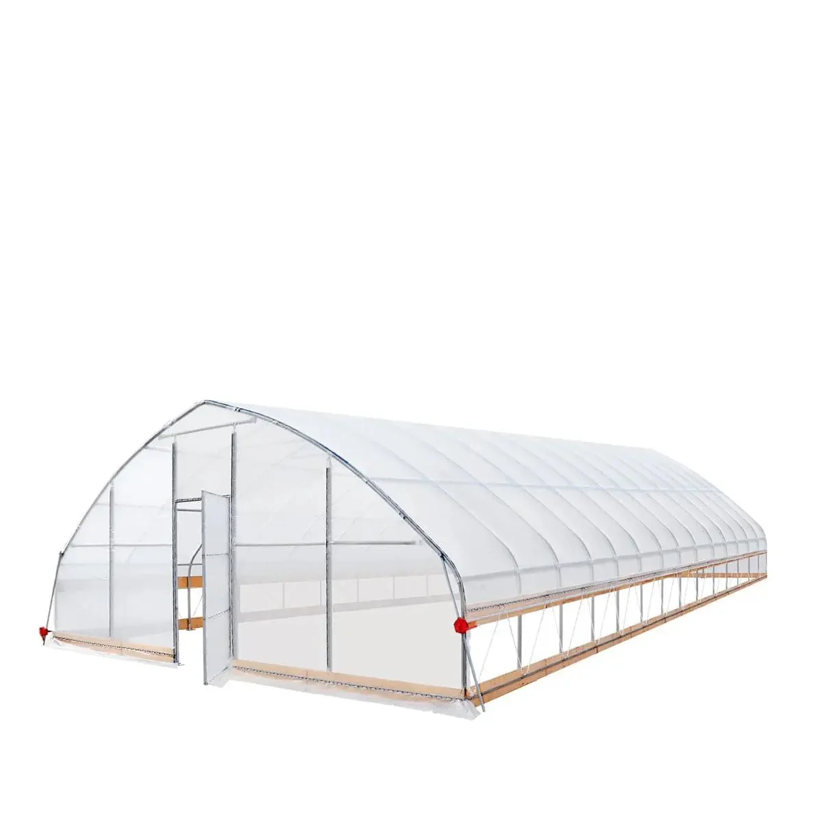 7.6 x 18 m Tunnel Greenhouse Grow Tent w/6 Mil Clear EVA Film, Roll-Up Sides, TMG-GH2560 - Image 7