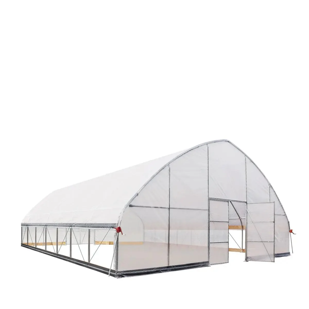 9 x 9 m Commercial Tunnel Greenhouse with 6 Mil Clear EVA Film, Roll-Up Sides, TMG-GH3030 - Image 8