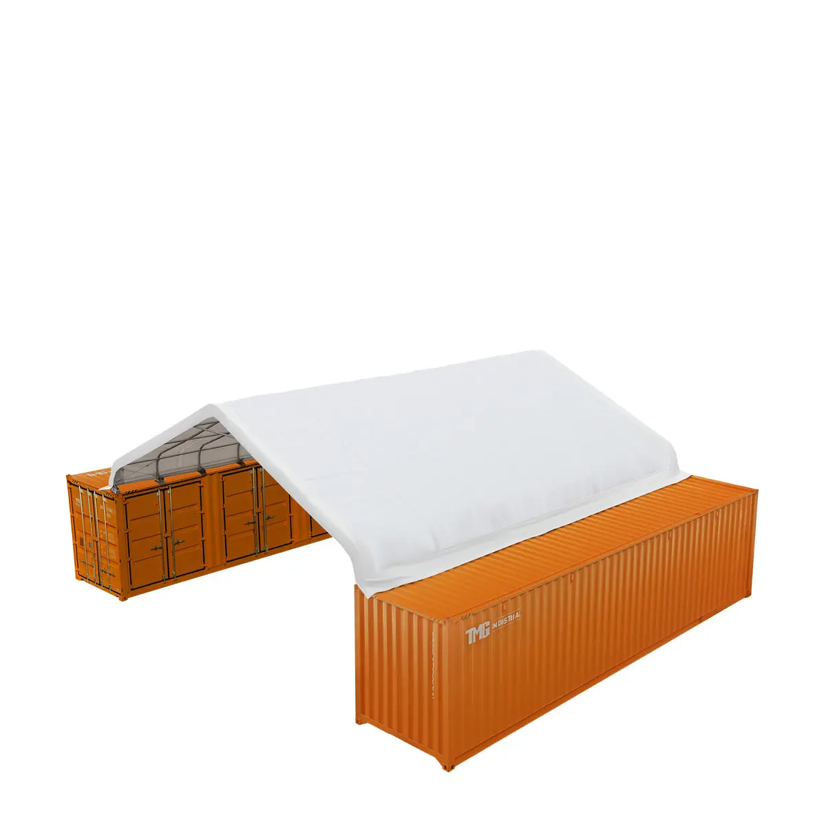TMG Heavy Series™ 9m × 12m (30' × 40') PVC Fabric Container Peak Roof Shelter, Heavy Series™, Fire Retardant, UV Protected, TMG-ST3042CV (Previously ST3041CV) - Image 8