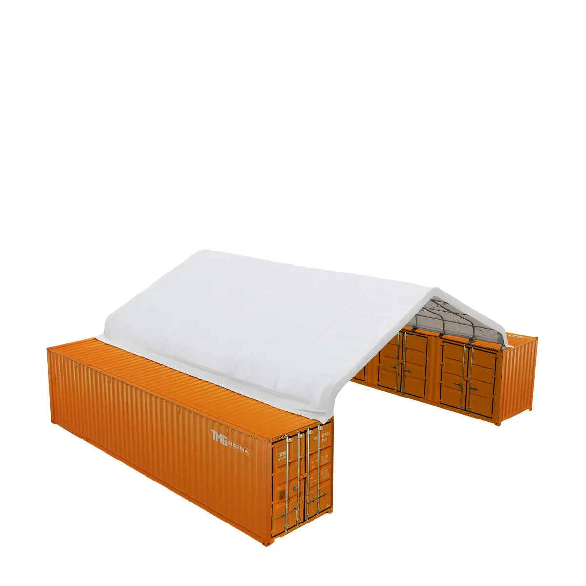 TMG Heavy Series™ 9m × 12m (30' × 40') PVC Fabric Container Peak Roof Shelter, Heavy Series™, Fire Retardant, UV Protected, TMG-ST3042CV (Previously ST3041CV) - Image 9