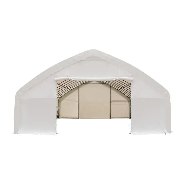 9 x 15 m Straight Wall Peak Ceiling Storage Shelter with Heavy Duty 300 GSM PE Cover TMG-ST3052E (Previously ST3050E) - Image 6