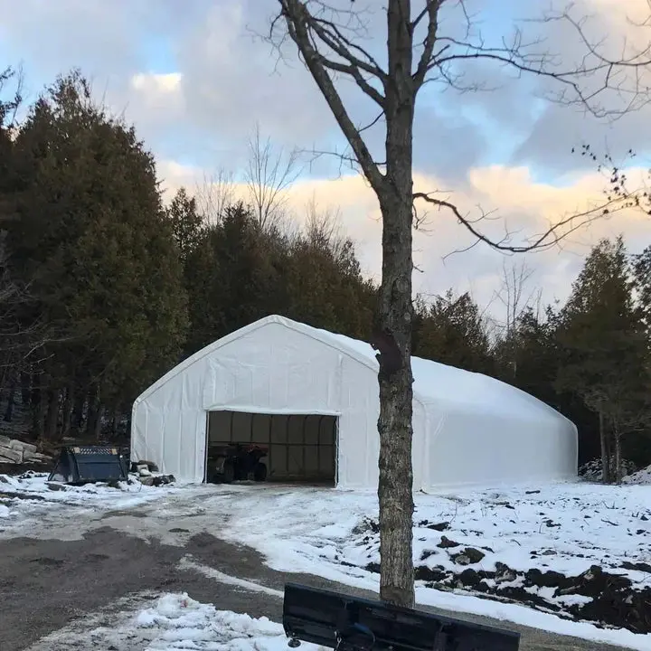 9 x 15 m Straight Wall Peak Ceiling Storage Shelter with Heavy Duty 300 GSM PE Cover TMG-ST3052E (Previously ST3050E) - Image 8