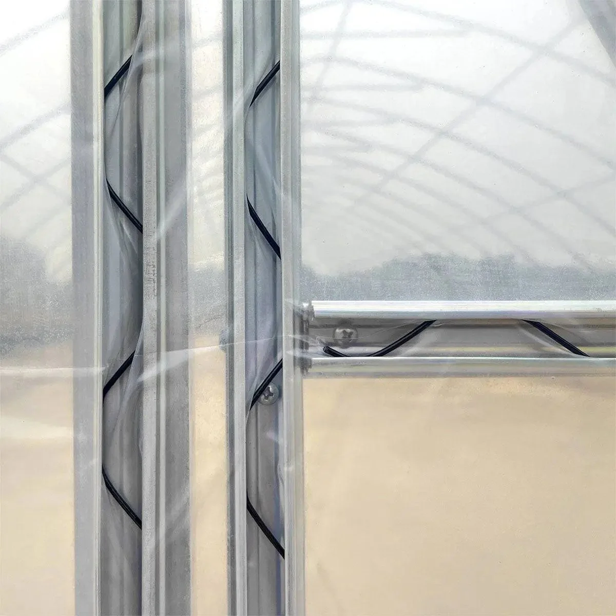 9 x 16 m Commercial Tunnel Greenhouse with 6 Mil Clear EVA Film, Roll-Up Sides, TMG-GH3050 - Image 22