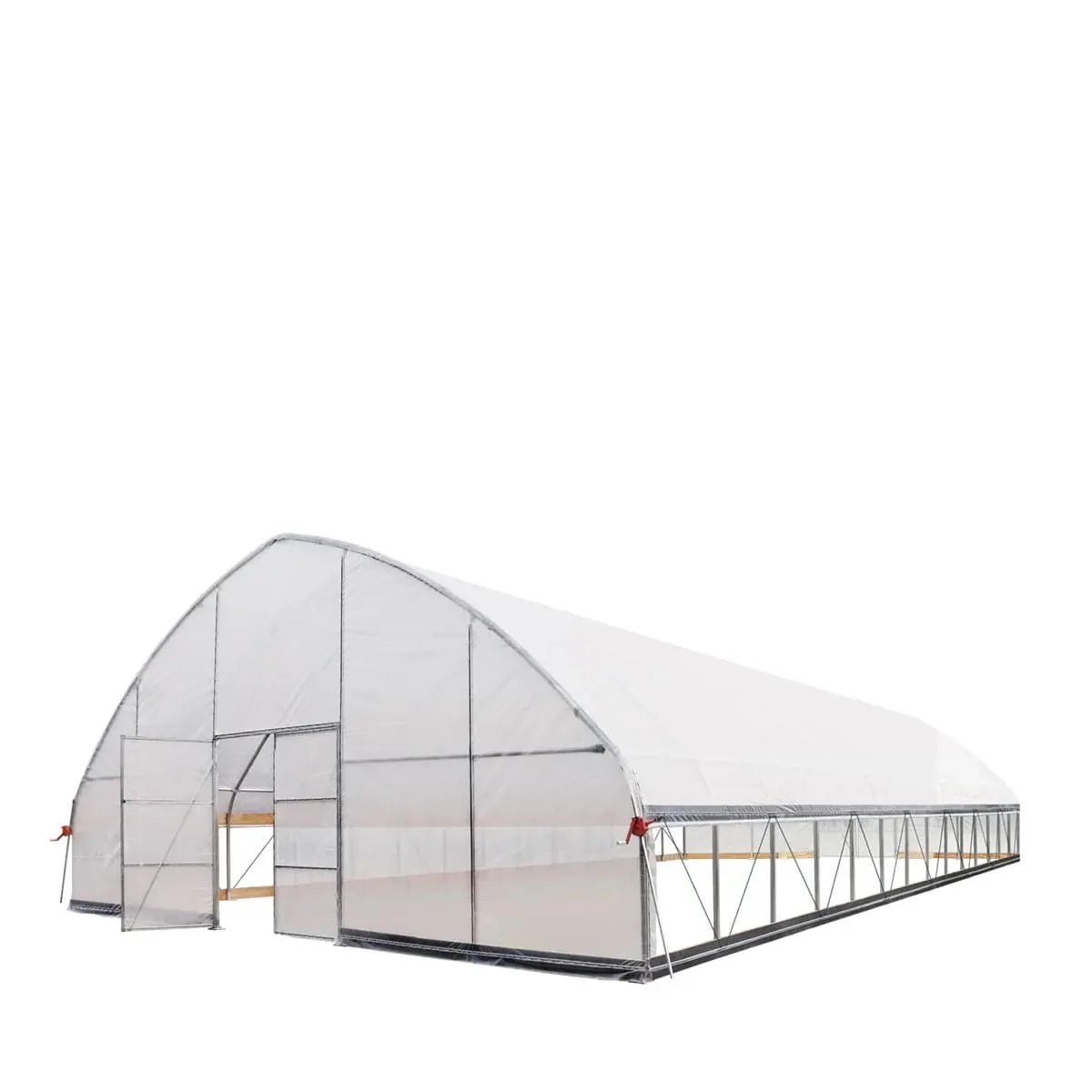9 x 18 m Commercial Tunnel Greenhouse with 6 Mil Clear EVA Film, Roll-Up Sides, TMG-GH3060 - Image 7