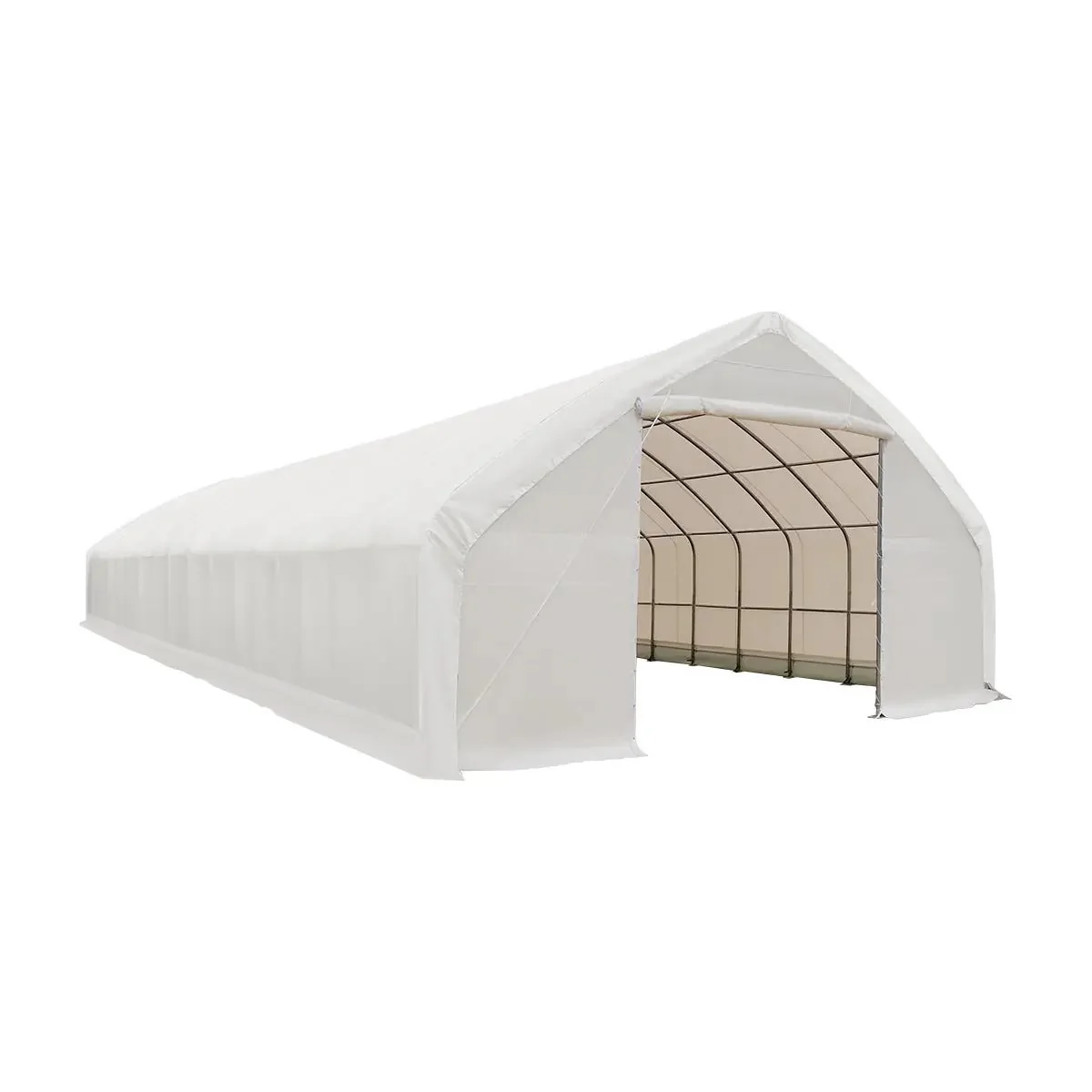 9 x 21 m Straight Wall Peak Ceiling Storage Shelter, 450 GSM PVC Cover TMG-ST3072V (Previously ST3070V) - Image 3
