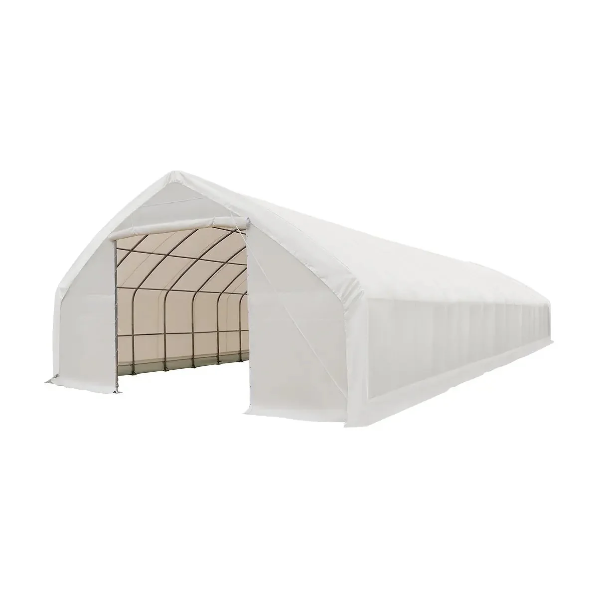 9 x 21 m Straight Wall Peak Ceiling Storage Shelter, 450 GSM PVC Cover TMG-ST3072V (Previously ST3070V) - Image 4