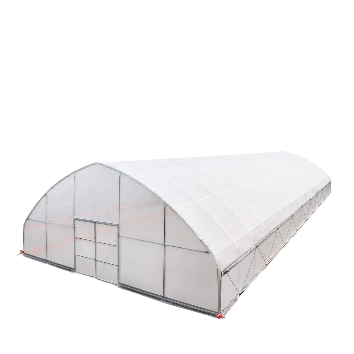 9 x 25 m Commercial Tunnel Greenhouse with 6 Mil Clear EVA Film, Roll-Up Sides, TMG-GH3080 - Image 11