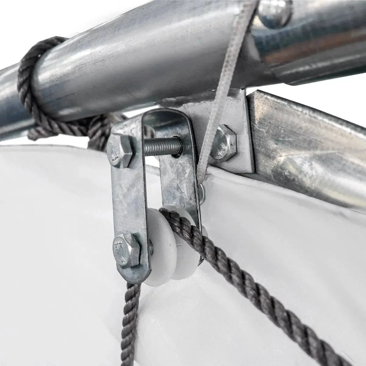 9 x 15 m Straight Wall Peak Ceiling Storage Shelter with PVC Cover, TMG-ST3050V - Image 16
