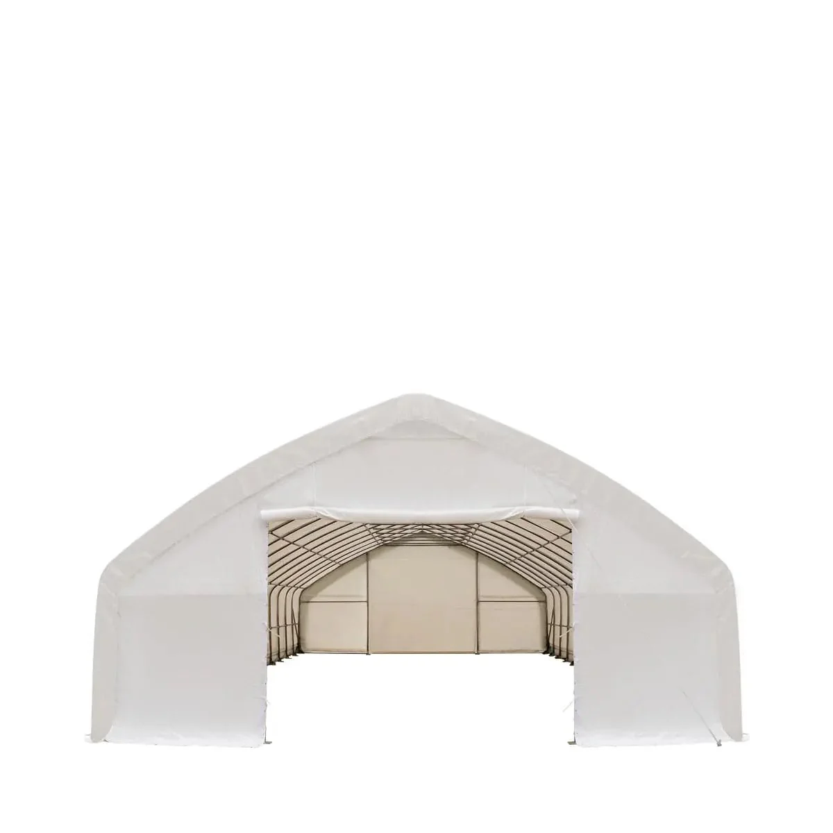 9 x 21 m Straight Wall, Peak Ceiling Storage Shelter with PVC Cover, TMG-ST3070V - Image 9