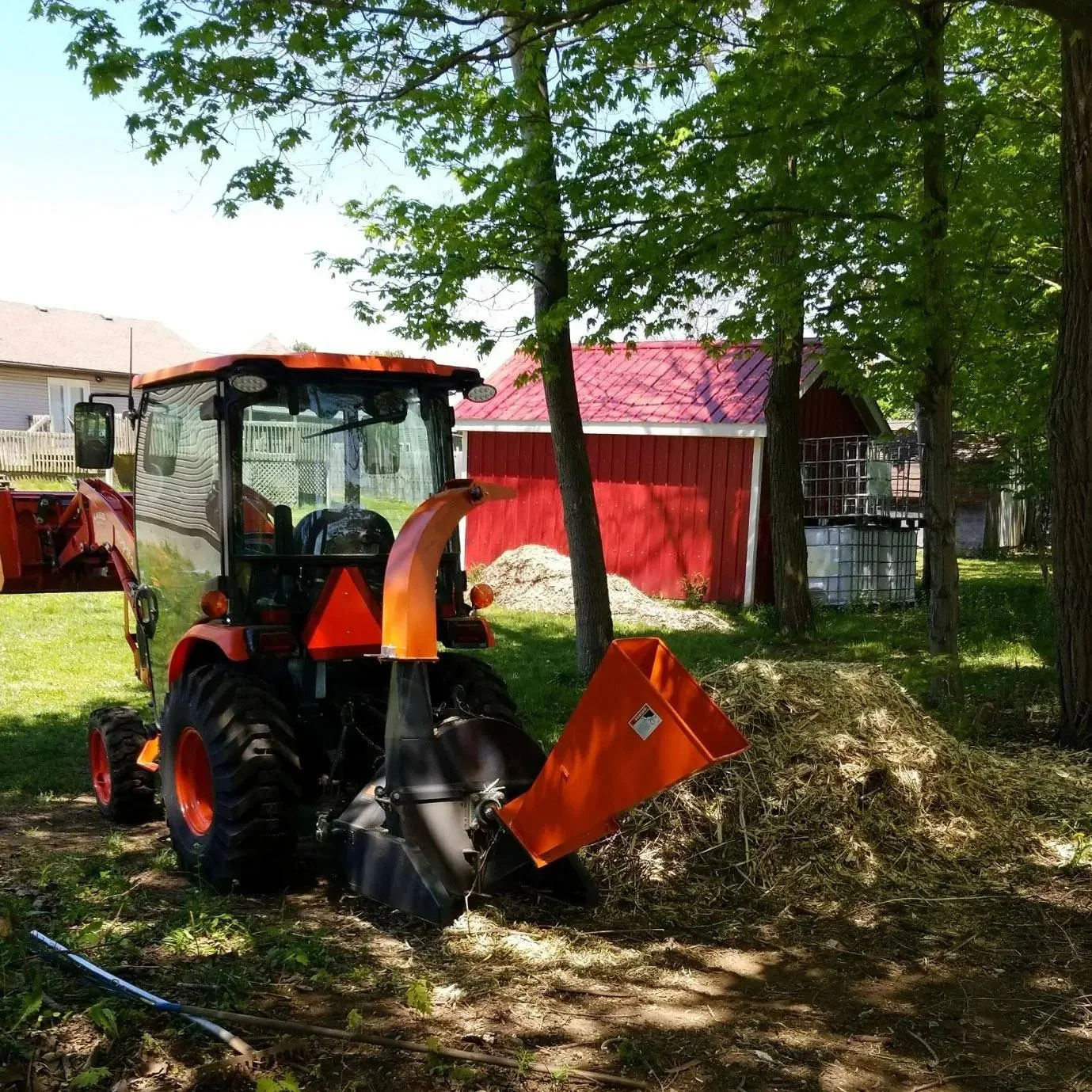 Sub-Compact PTO Woodchipper, 10 cm (4″) Chipping Capacity, 3-Point Hitch, 540 RPM PTO Shaft, TMG-WC42 - Image 4