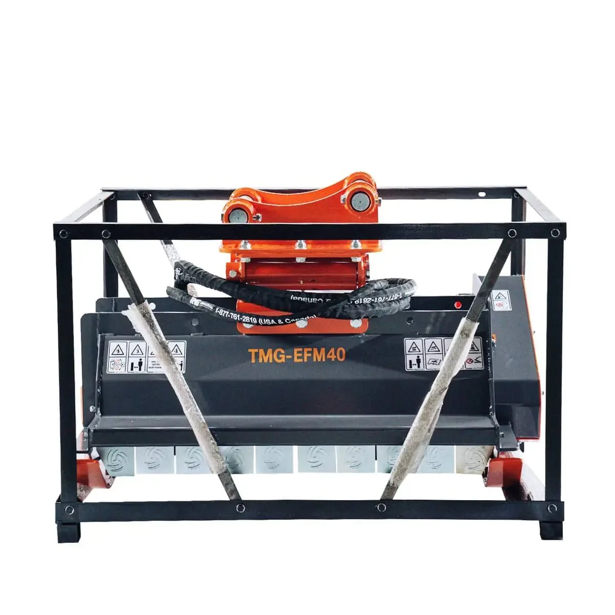 1015 mm (40") Flail Mower Brush Cutter for Mini to Midsize Excavators and Backhoes, TMG‑EFM40 - Image 13