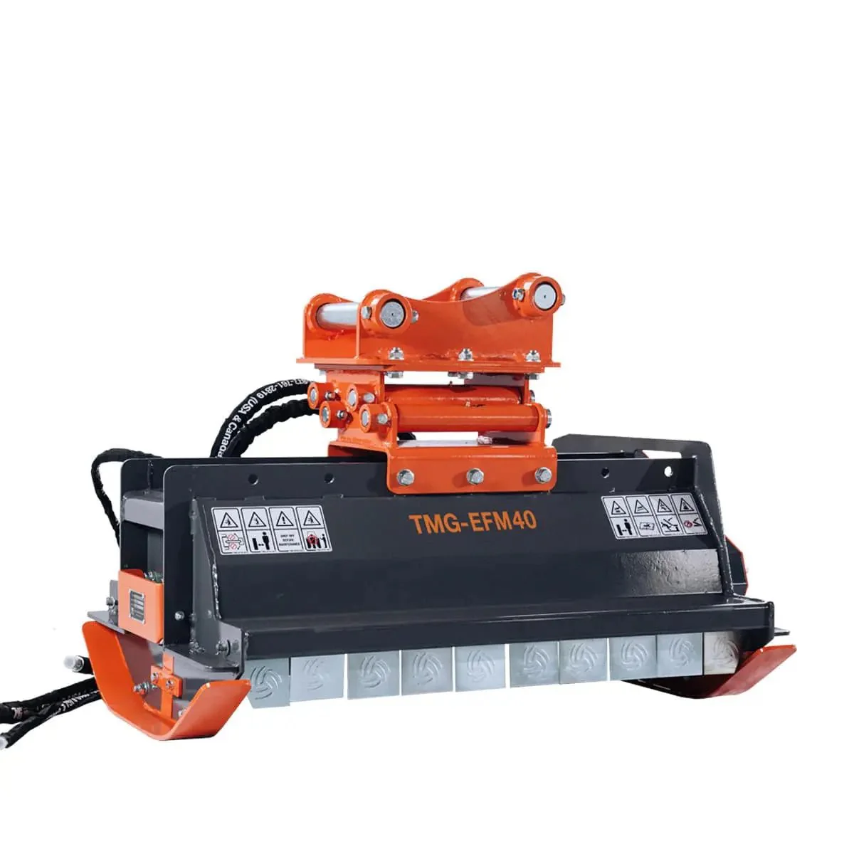 1015 mm (40") Flail Mower Brush Cutter for Mini to Midsize Excavators and Backhoes, TMG‑EFM40 - Image 9