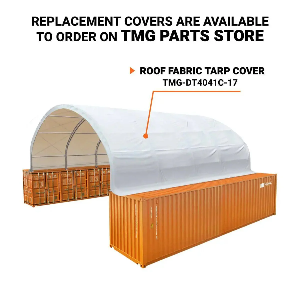 12 x 12m Dual Truss Container Shelter with Heavy-Duty 710 gsm PVC Cover, TMG-DT4041C - Image 3