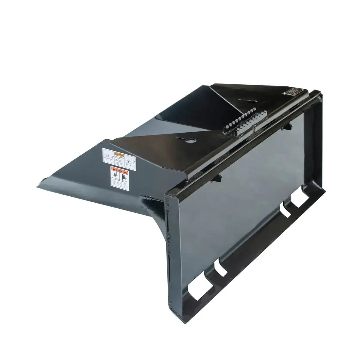 1067 mm (42″) Heavy Duty Skid Steer Tree Scoop, 680 kg (1500 lb) Capacity, Chain Slot Tie Downs, TMG-TS42 - Image 4