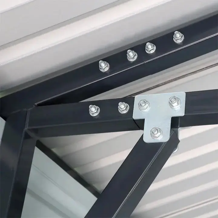 6 x 12 m Metal Garage Shed, 2.8 m High Double Front Doors, 4 m Peak, 72 m² TMG-MS2040 - Image 14