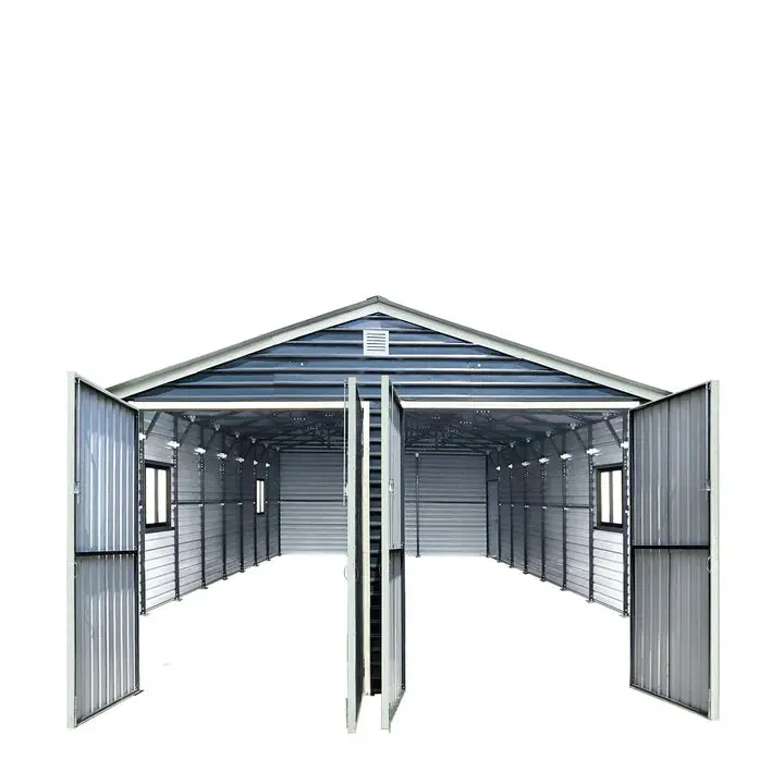 6 x 12 m Metal Garage Shed, 2.8 m High Double Front Doors, 4 m Peak, 72 m² TMG-MS2040 - Image 2