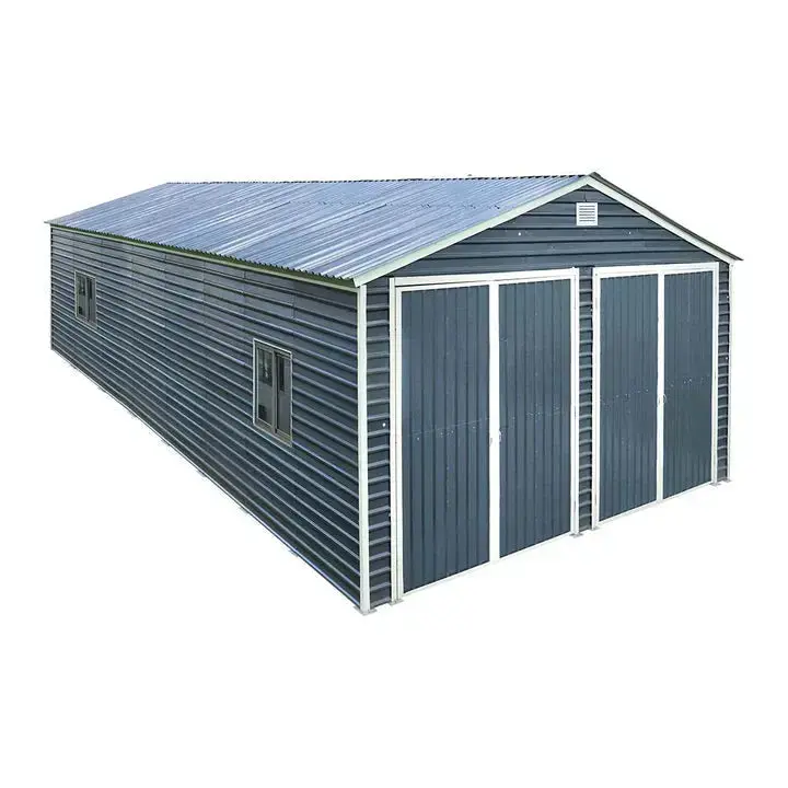 6 x 12 m Metal Garage Shed, 2.8 m High Double Front Doors, 4 m Peak, 72 m² TMG-MS2040 - Image 21