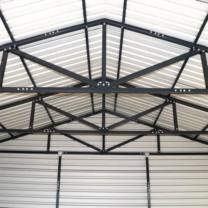 6 x 12 m Metal Garage Shed, 2.8 m High Double Front Doors, 4 m Peak, 72 m² TMG-MS2040 - Image 4
