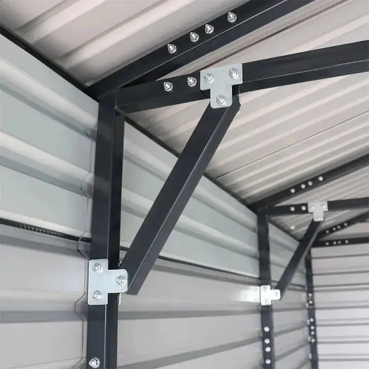 6 x 12 m Metal Garage Shed, 2.8 m High Double Front Doors, 4 m Peak, 72 m² TMG-MS2040 - Image 6