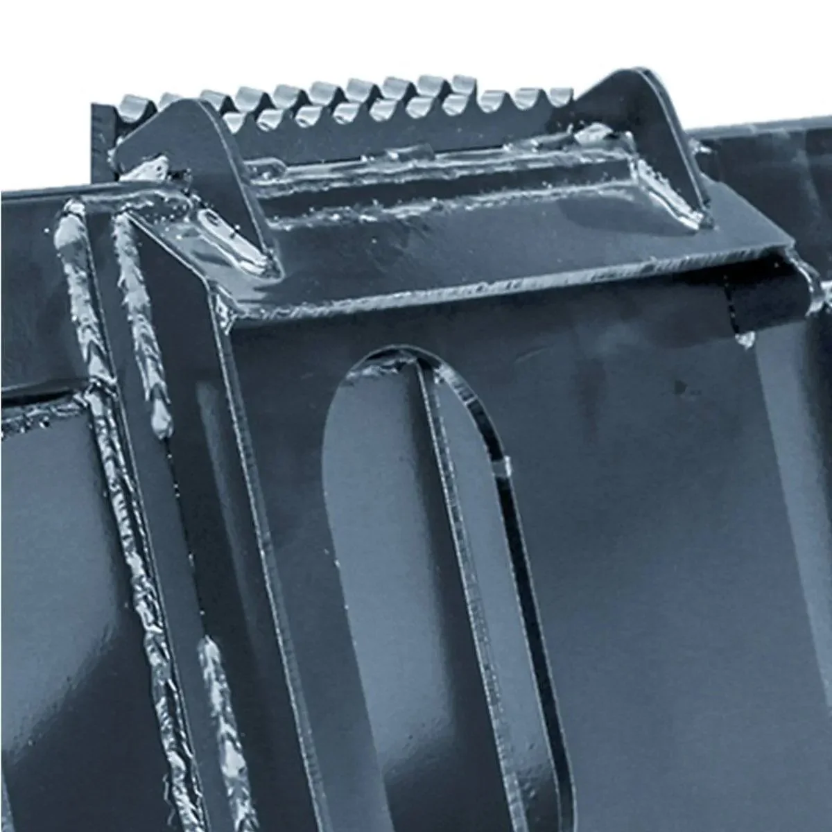 1.8 m Skid Steer Rock Skeleton Bucket Attachment, 100mm / 4" Tine Spacing, Universal Mount, TMG-SB72 - Image 10
