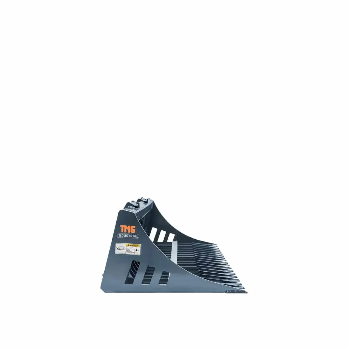 1.8 m Skid Steer Rock Skeleton Bucket Attachment, 100mm / 4" Tine Spacing, Universal Mount, TMG-SB72 - Image 6