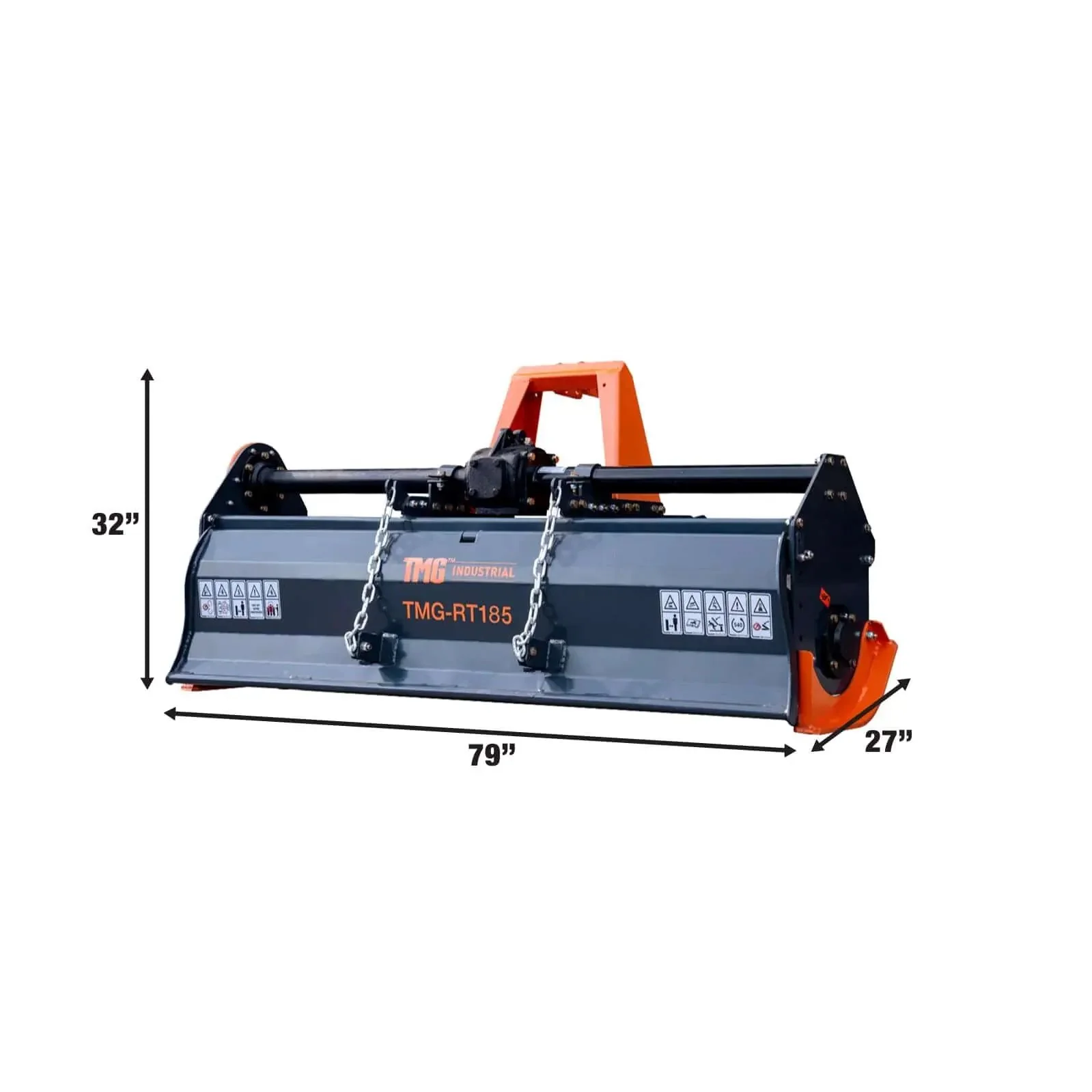 1.8m Rotary Tiller, for 40-60HP Tractors, 3-Point Hitch Category 1&2 TMG-RT185 - Image 5